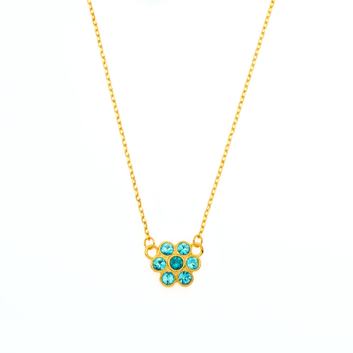 Violette Necklace Aqua