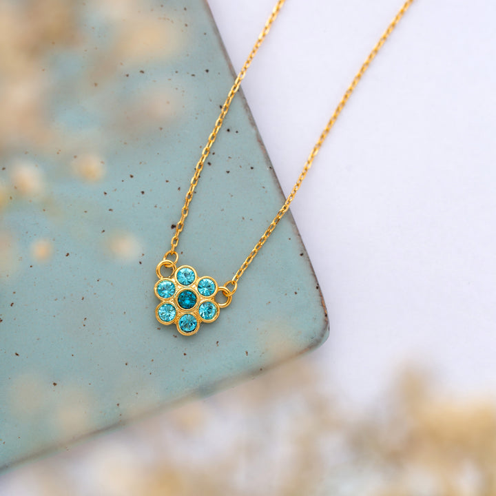 Violette Necklace Aqua