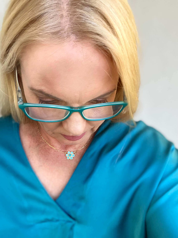 Violette Necklace Aqua
